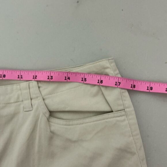 TALBOTS Women's cream White Stretch cropped pants Size 14 - Picture 6 of 7